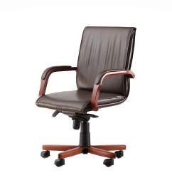 Кресло Лондон Д кожа дерево